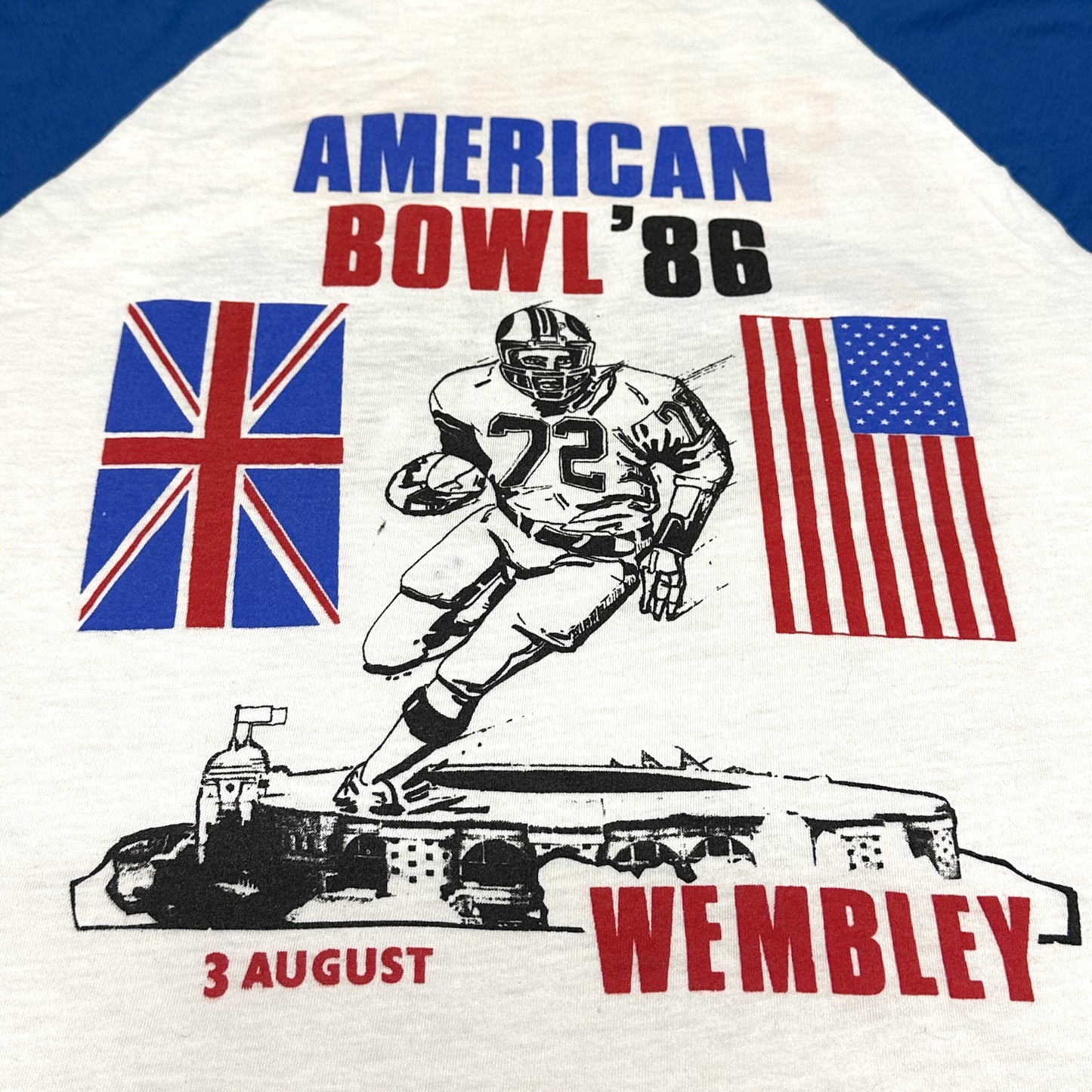 Vintage Chicago Bears Shirt Wembley Stadium