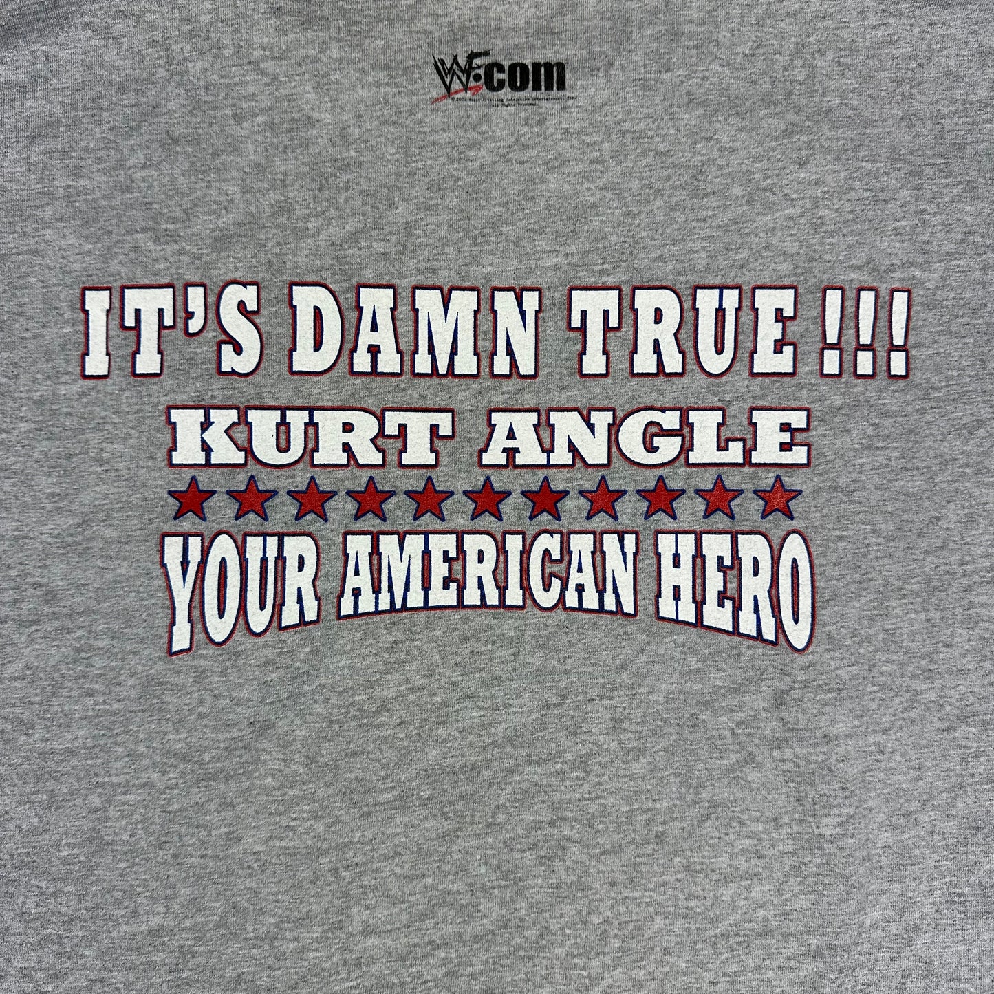 Vintage Kurt Angle You Lack Intensity Gray Wrestling Tee