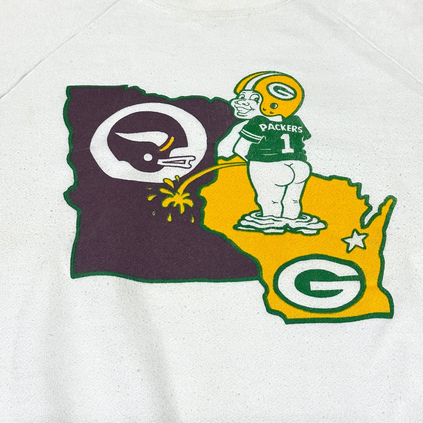 Vintage Green Bay Packers Sweatshirt Piss On Vikings