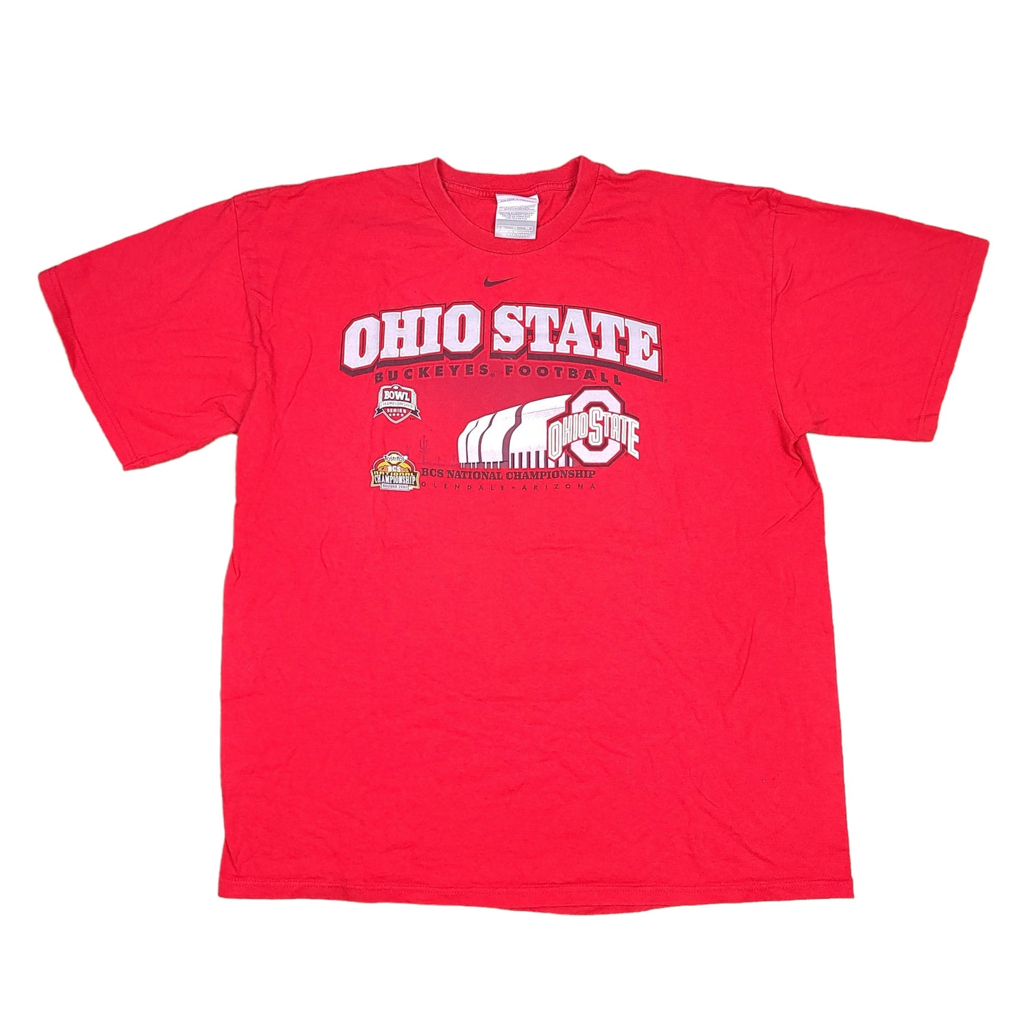 Ohio State University Buckeyes Football Red Nike Tee