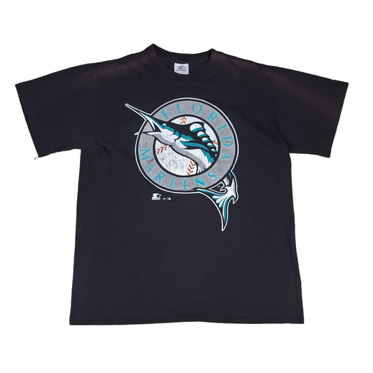 Vintage Florida Marlins Black Starter Tee