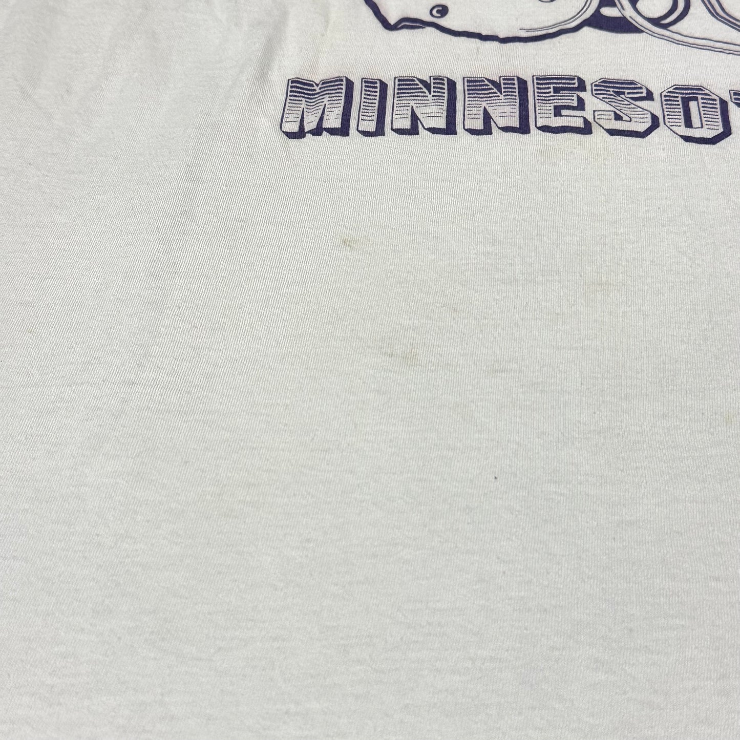 Vintage Fuck Minnesota Vikings White Tee