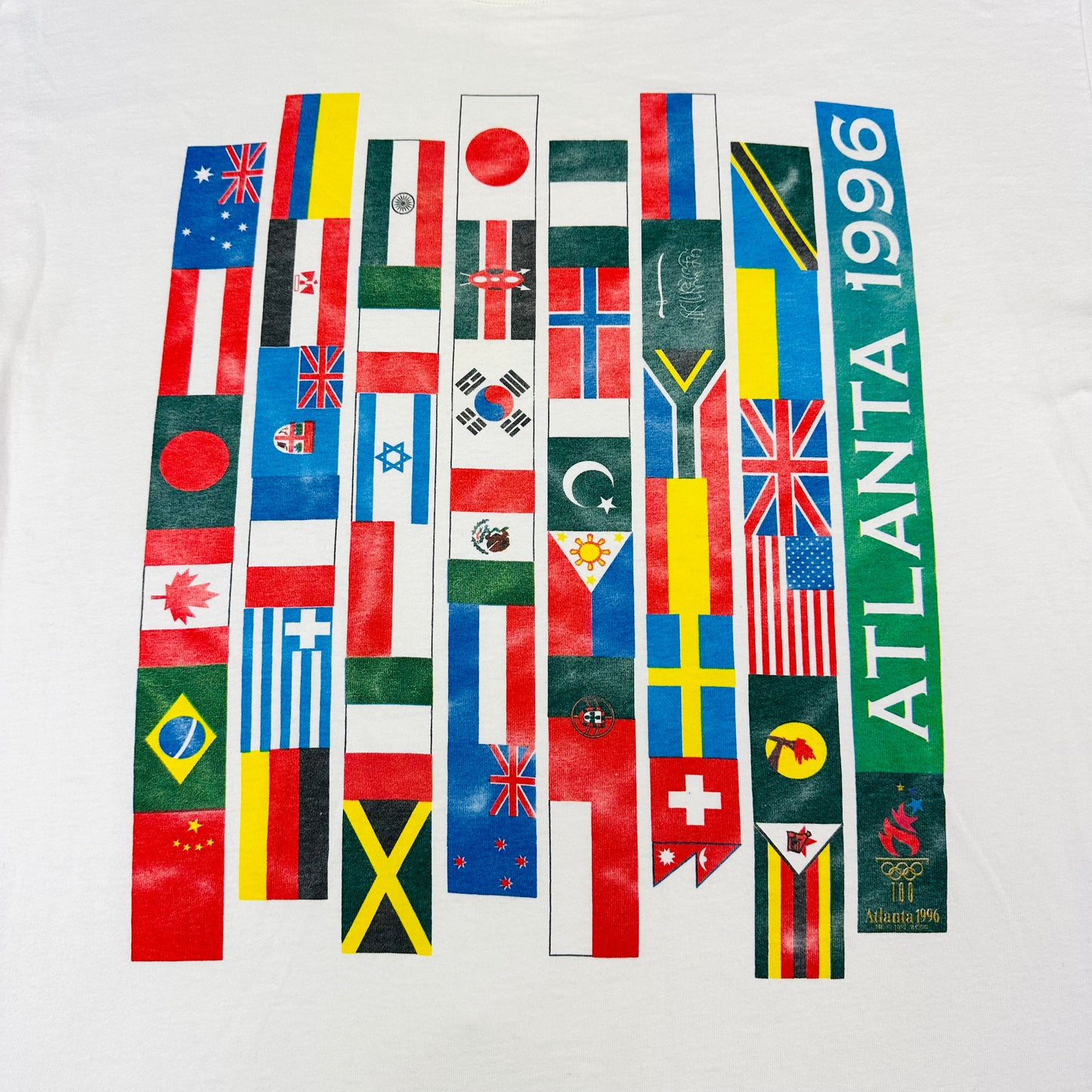 Vitnage Atlanta 1996 Olympic Games White Flag Tee