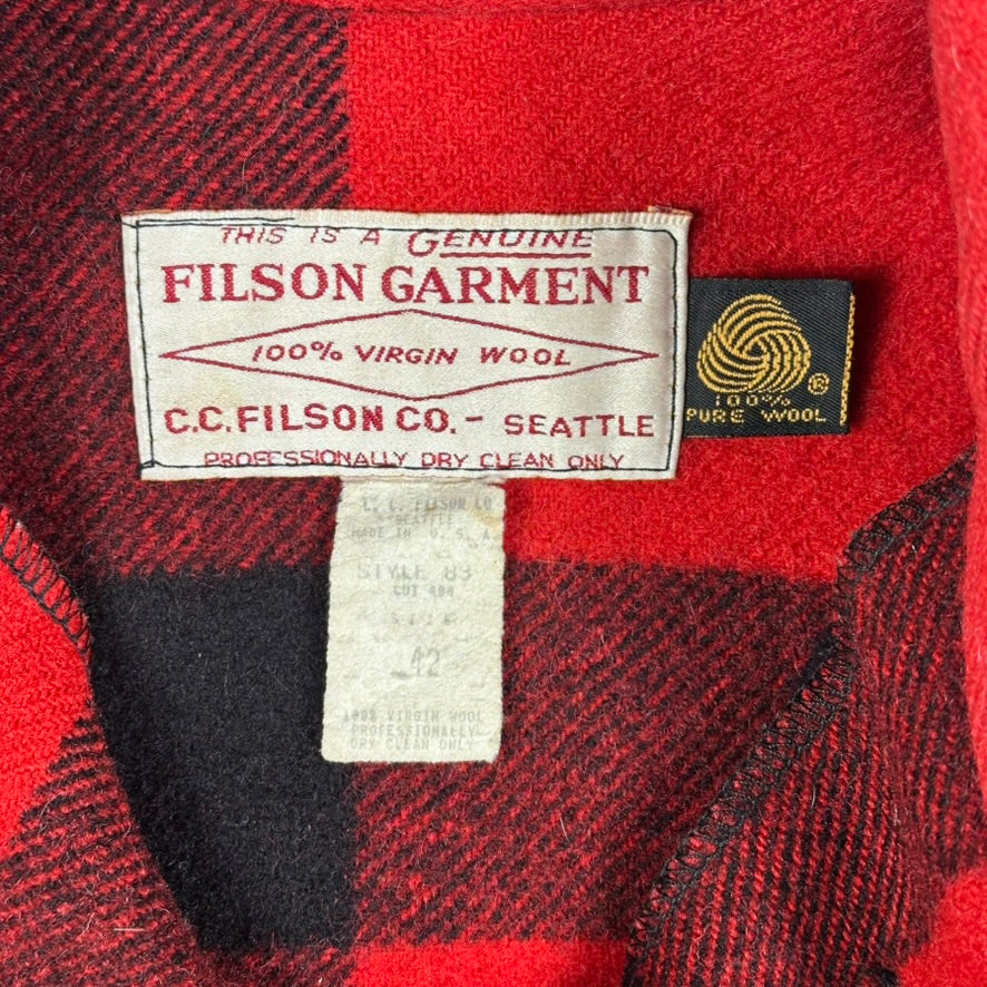 Vintage Filson Jacket Red Flannel Logger