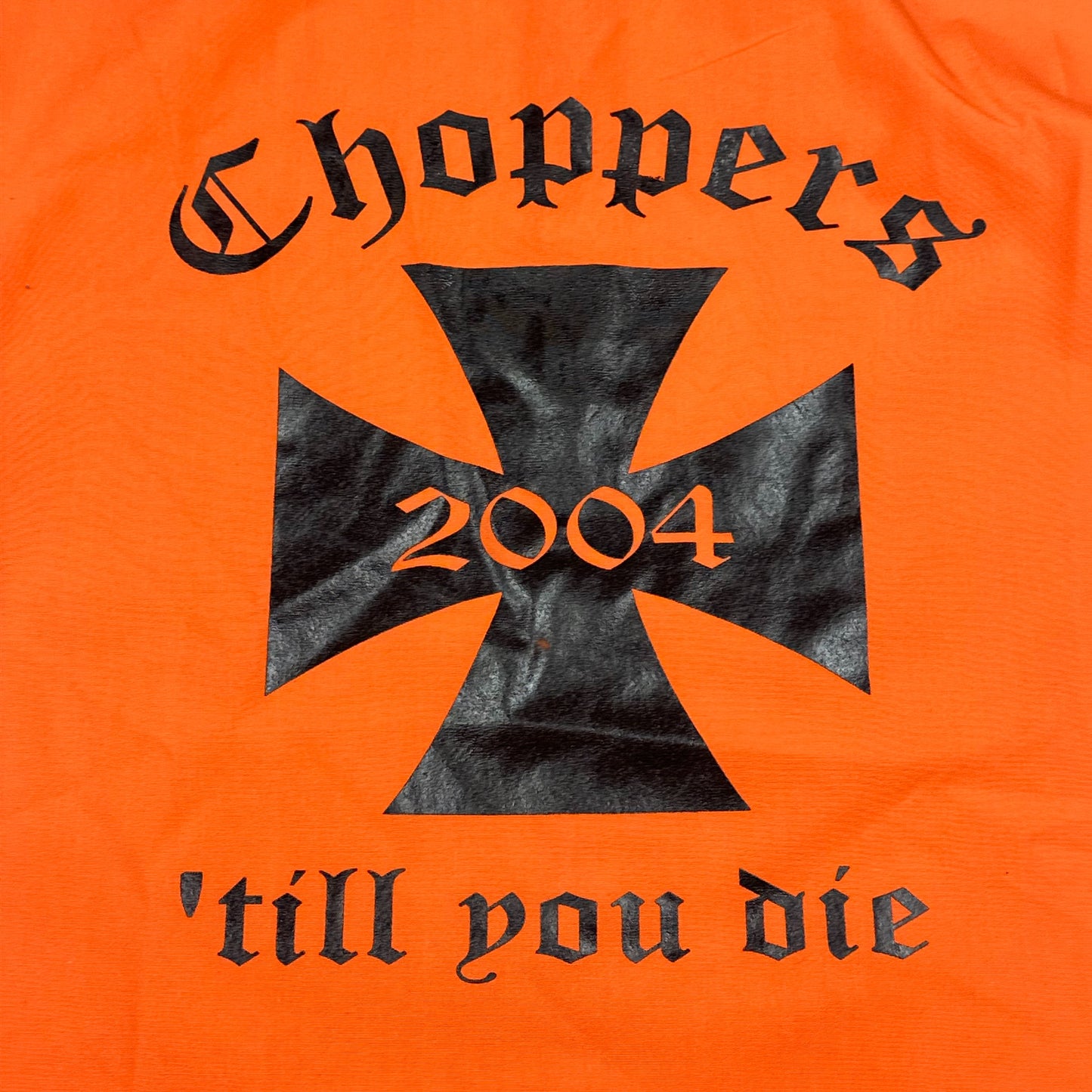 Vintage West Coast Choppers 2004 Orange Short Sleeve Shirt