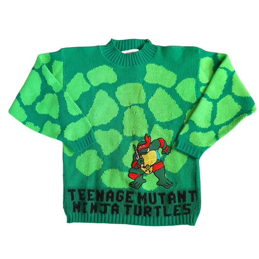 Vintage Teenage Mutant Ninja Turles Youth Knit Sweater