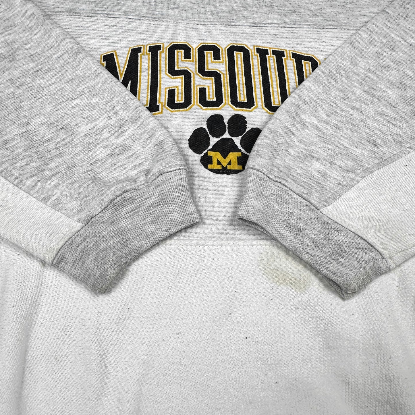 Vintage University of Missouri Gray Gear Sweatshirt