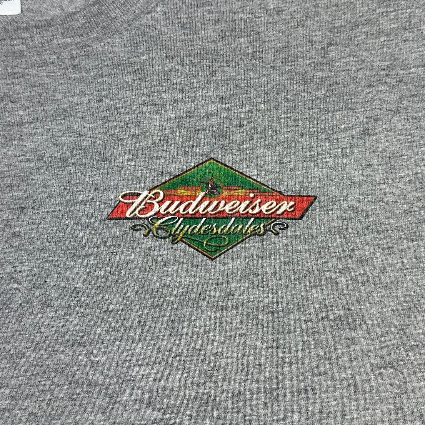 Vintage Budweiser Clydesdales Gray Tee