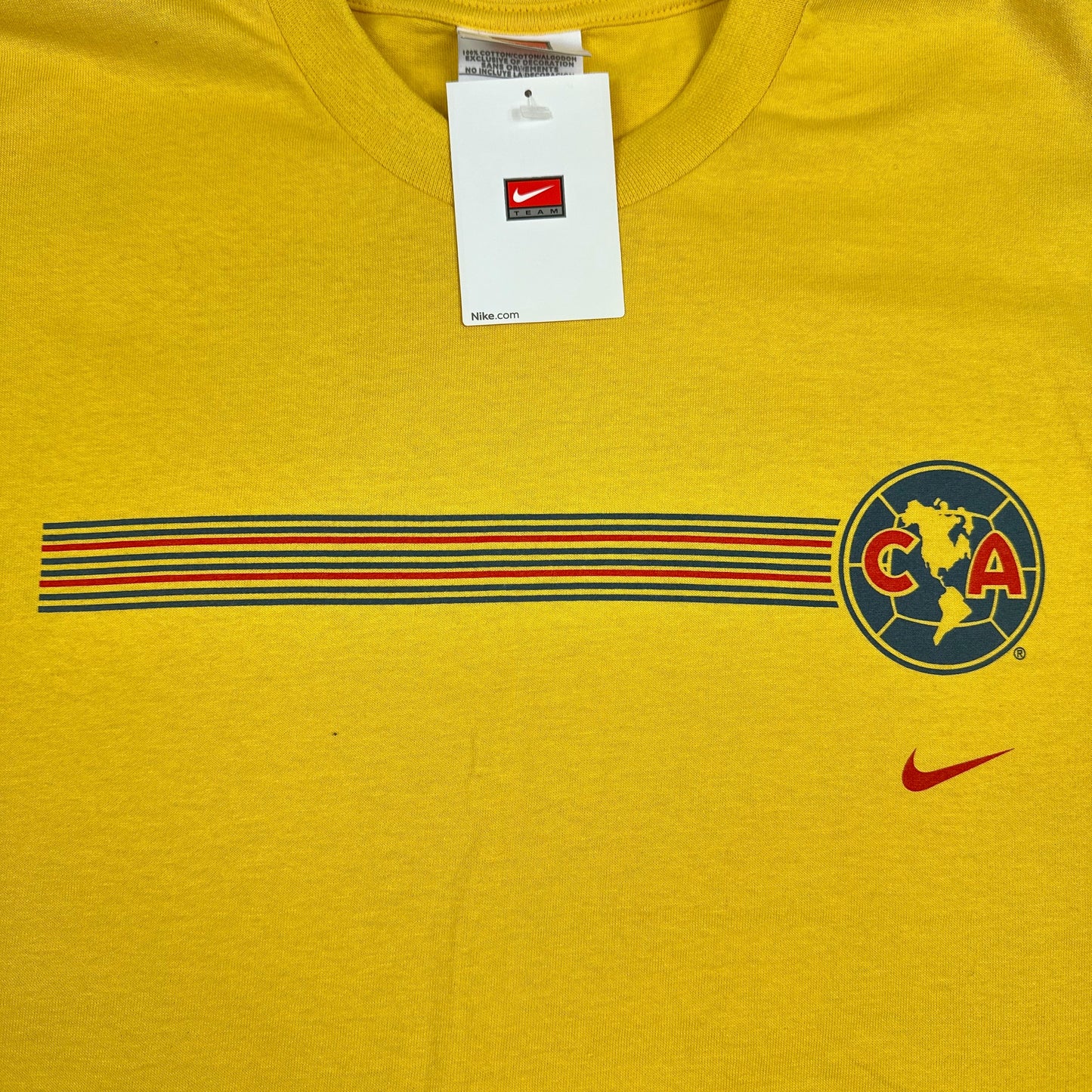 Vintage Nike Club America Ochoa Yellow Tee (New with Tags)