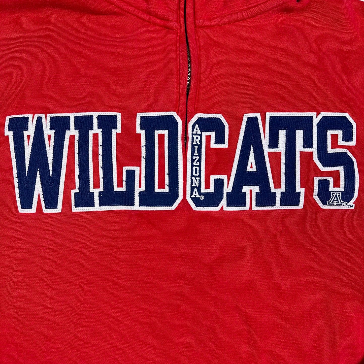 Vintage Universiy of Arizona Wildcats Red 1/4 Zip Jansport Sweatshirt