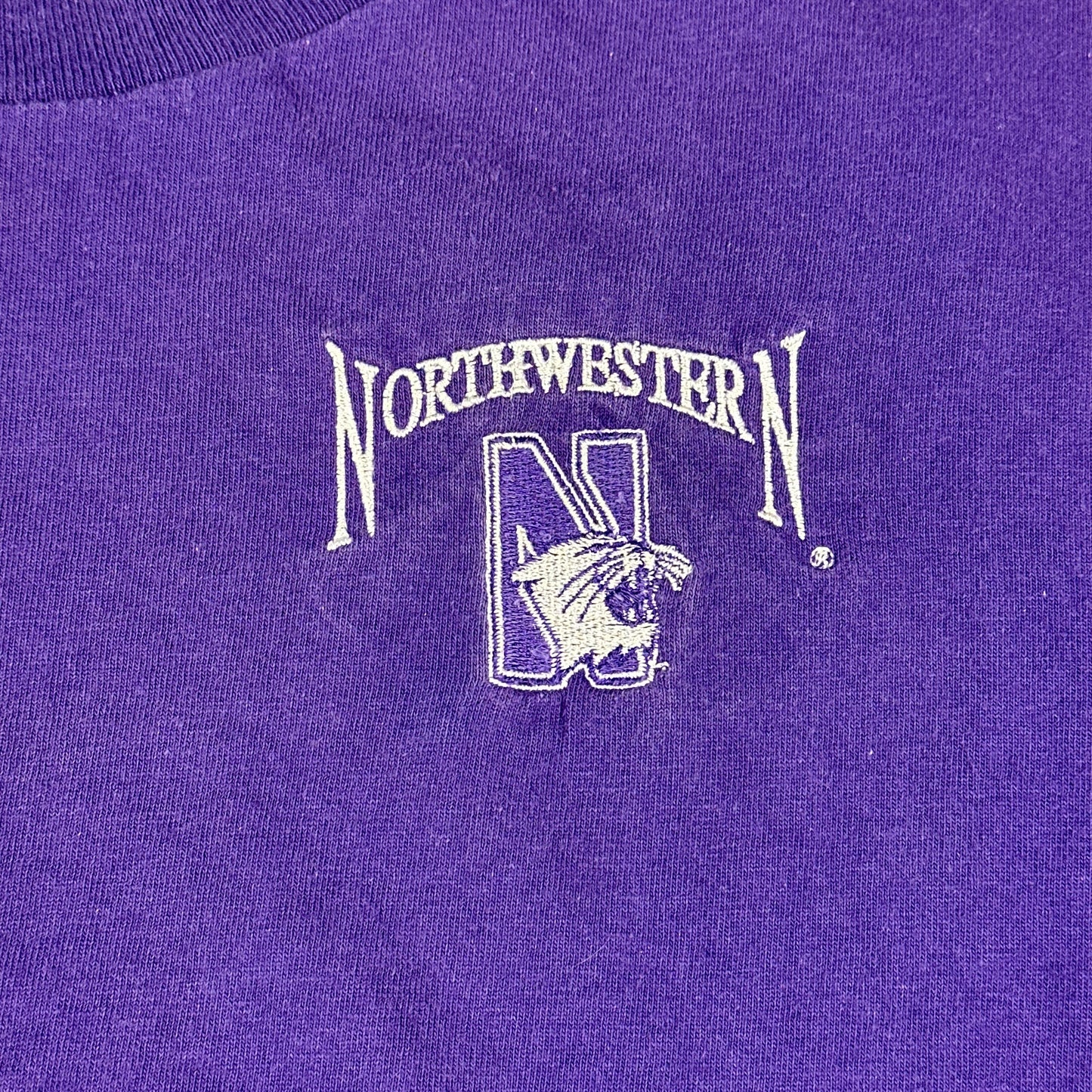 Vintage Northwestern University Purple Embroidered Lee Tee