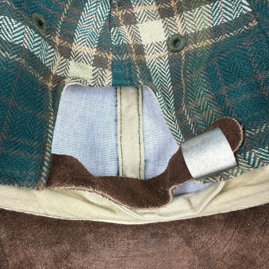 Vintage Gap Hat Tartan & Suede