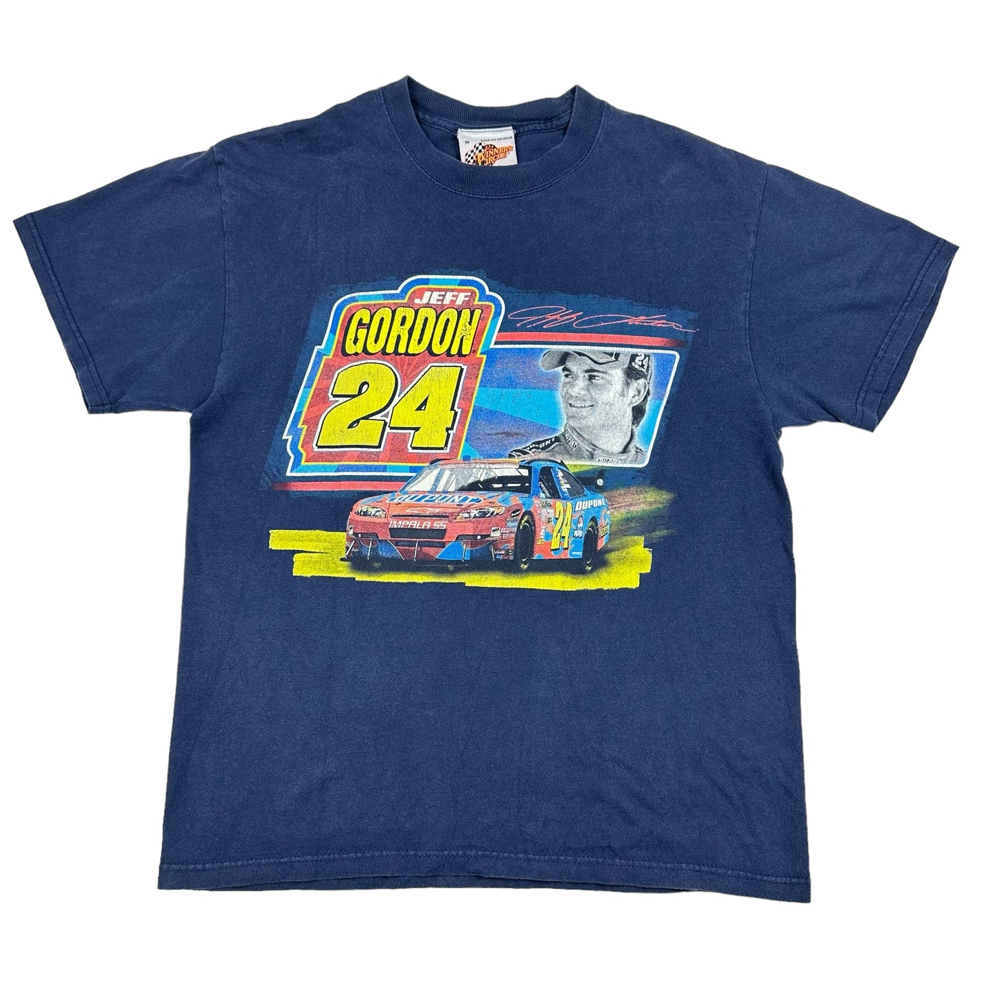 Vintage Jeff Gordon Winners Circle Nascar Blue Racing Tee