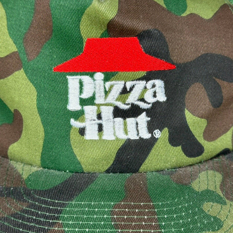 Vintage Pizza Hut Hat Army Camo Snapback