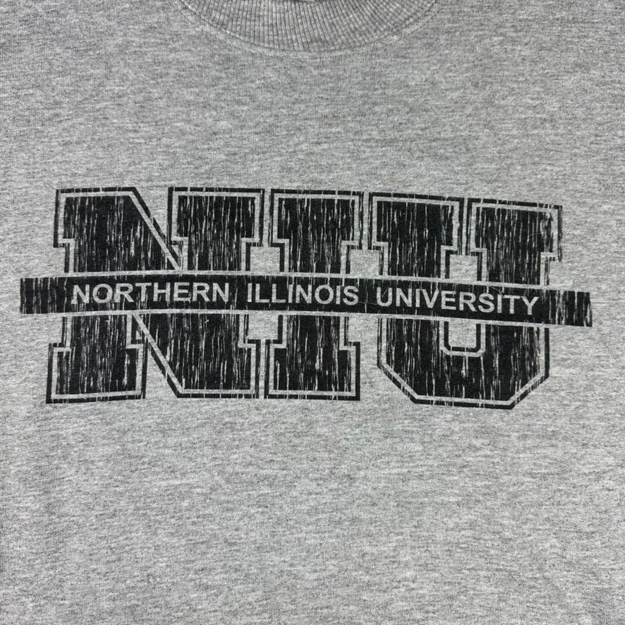 Vintage Northern Illinois University Sweatshirt Gray Gildan