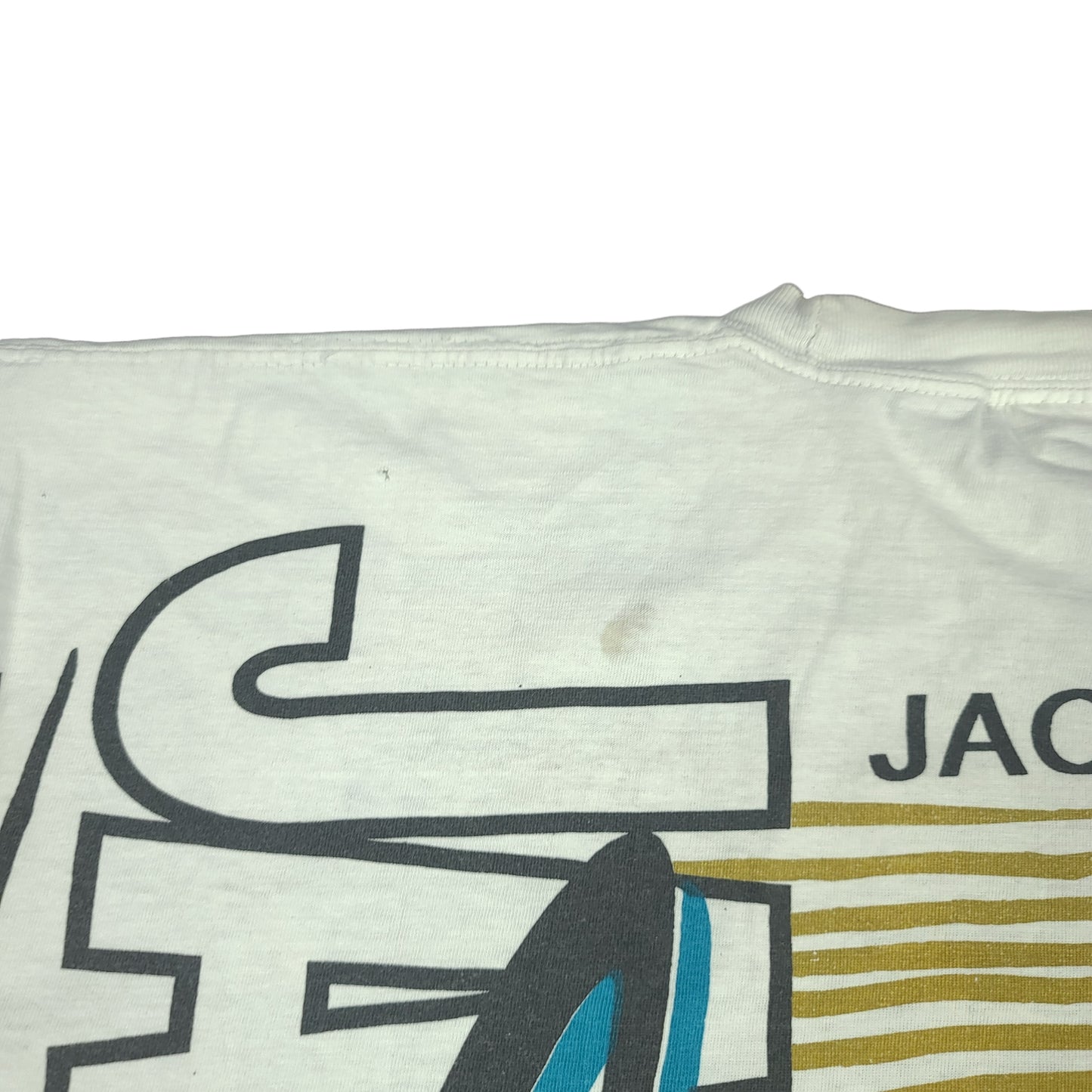 Vintage Jacksonville Jaguars 1993 Magic Johnson T's All Over Print  Tee