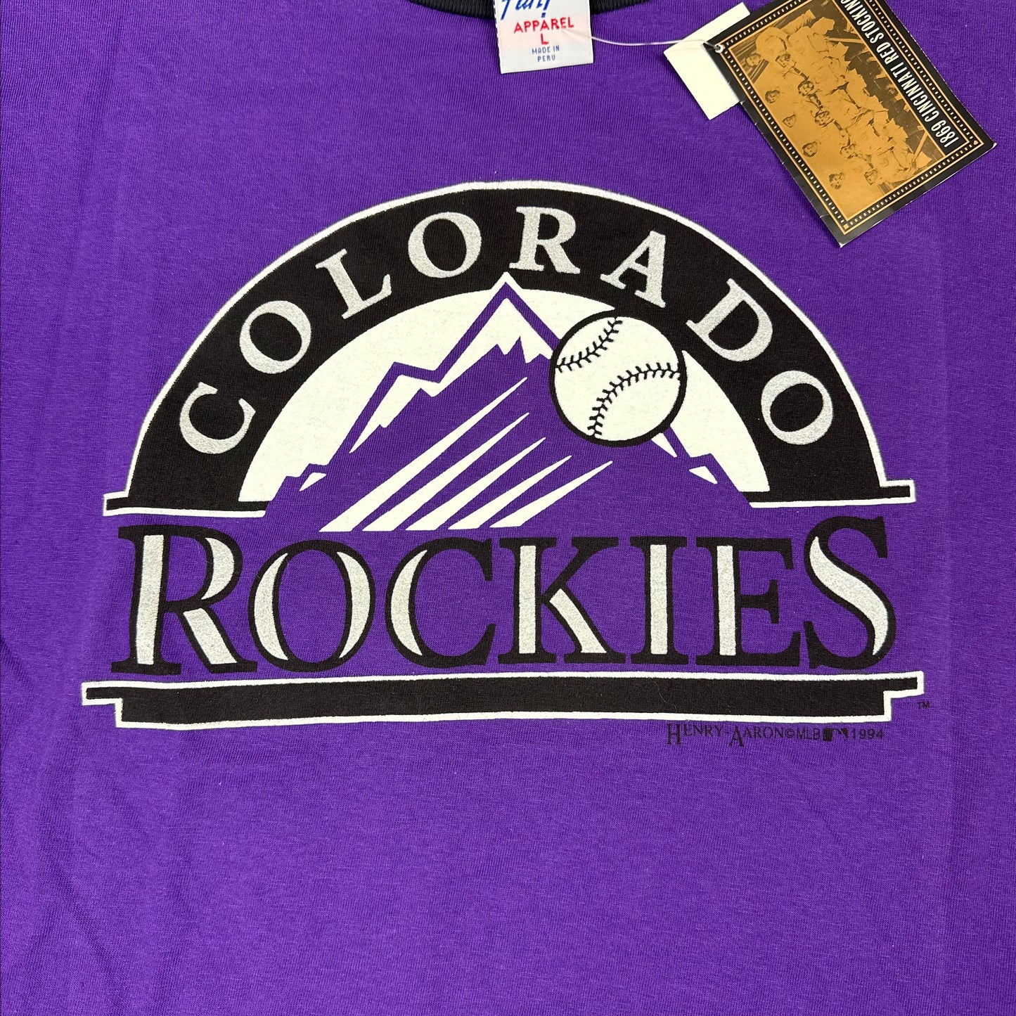 Vintage Colorado Rockies 1994 All Out Fan! Youth Tee