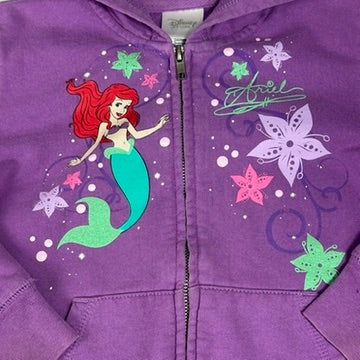 Ariel The Little Mermaid Hoodie Purple Youth