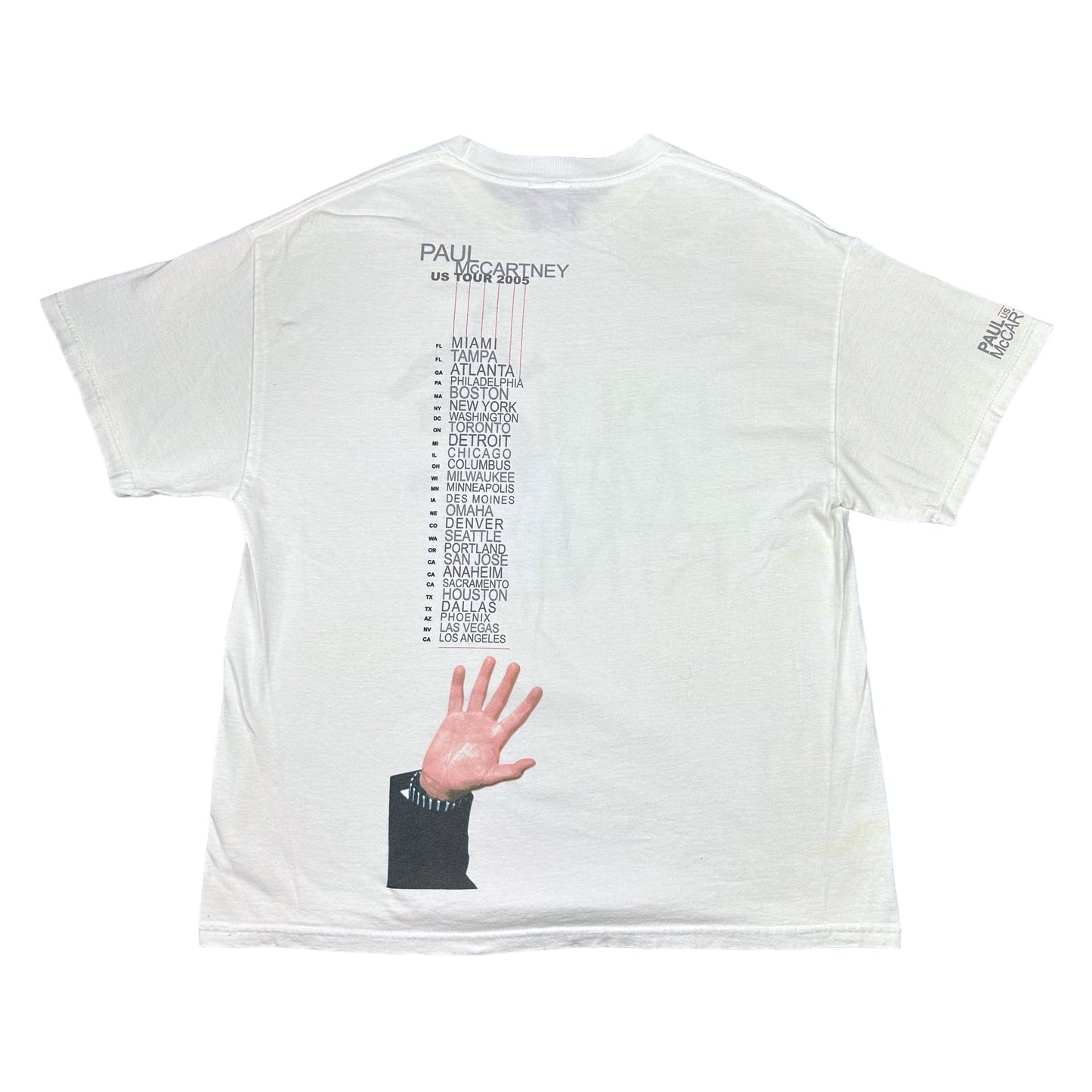 Vintage Paul McCartney White Tour Tee