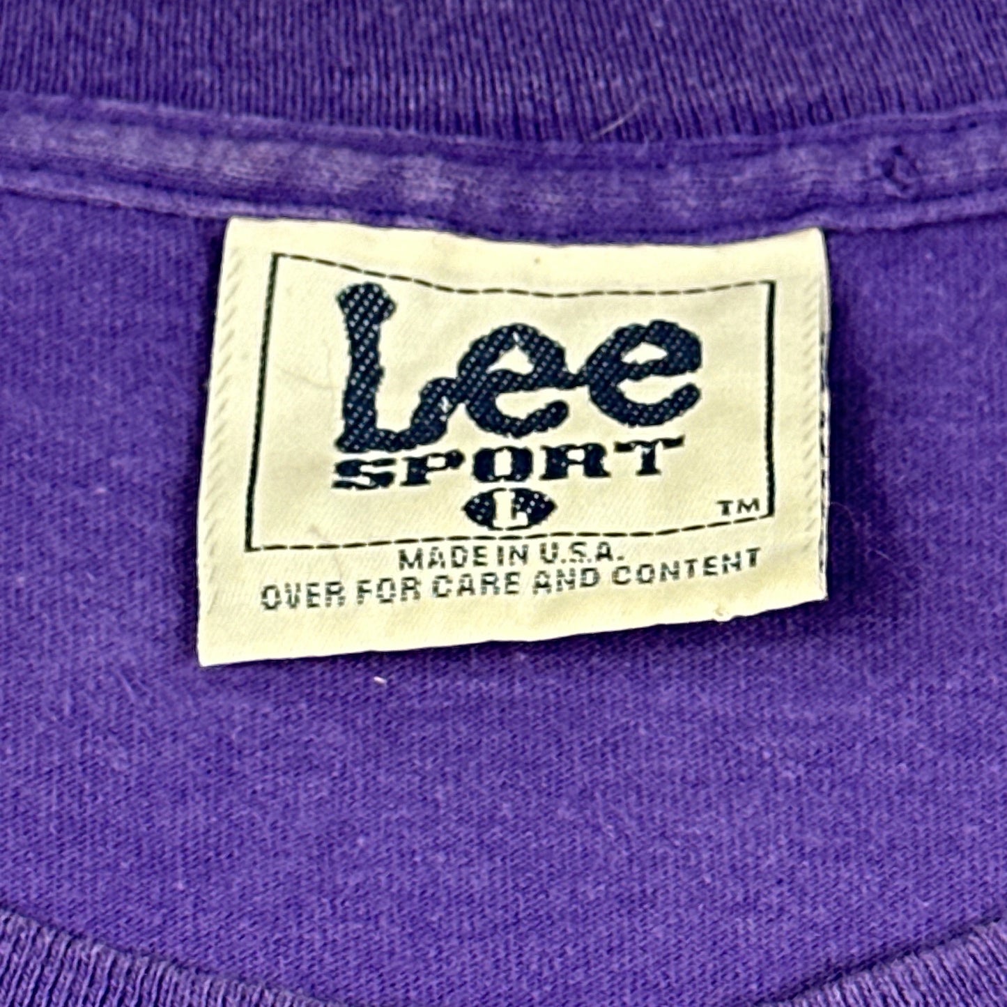 Vintage Northwestern University Purple Embroidered Lee Tee