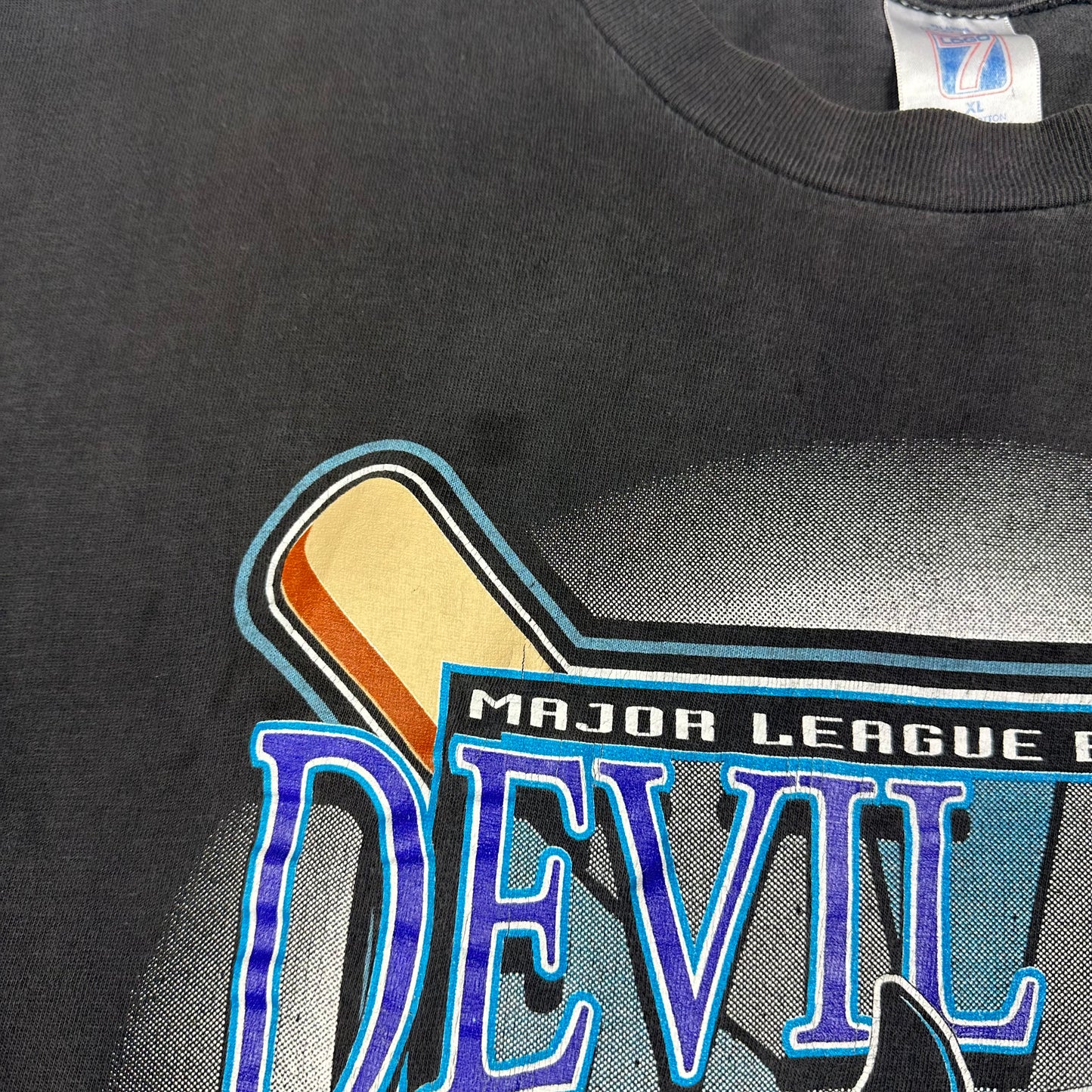 Vintage Tampa Bay Devil Rays Logo 7 Black Tee