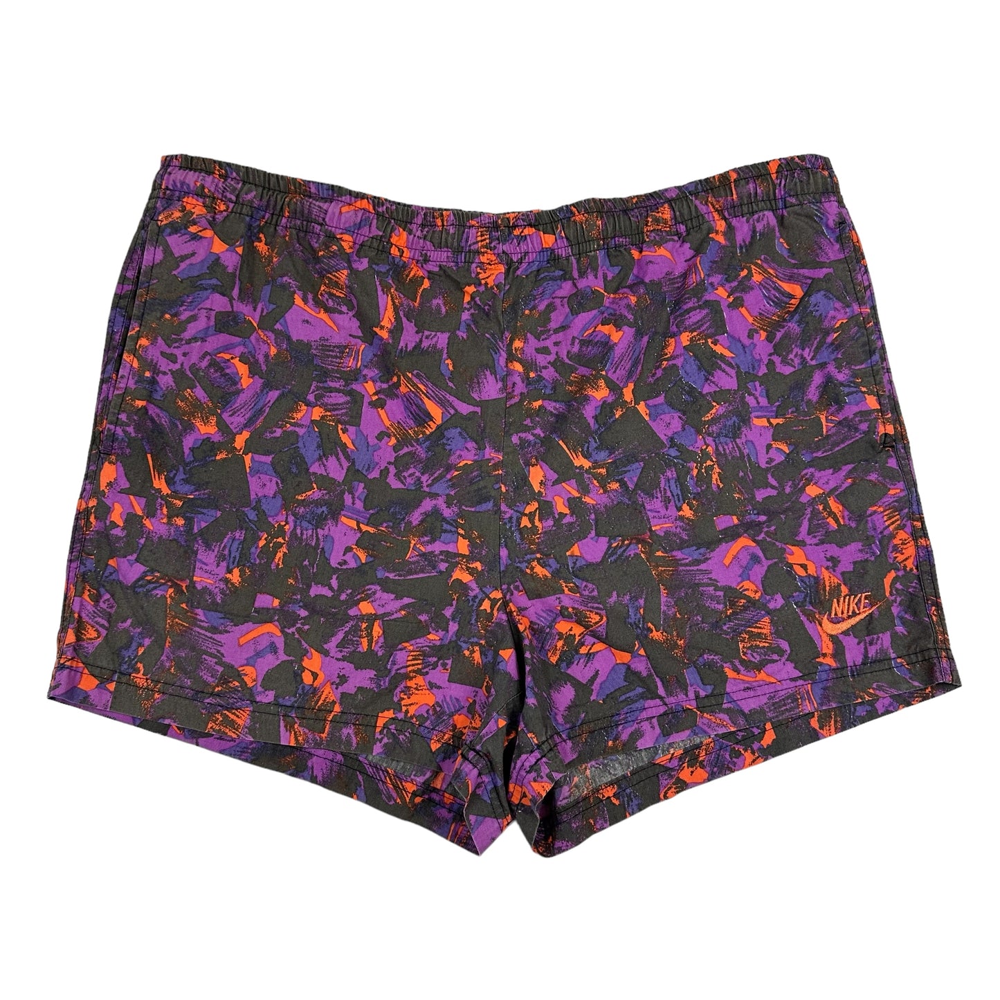 Vintage Nike Pink Purple Orange Abstract Nylon Shorts