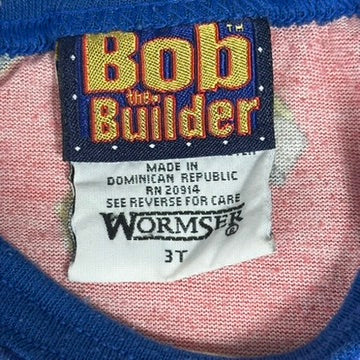 Vintage Bob The Builder Shirt Wormser Toddler