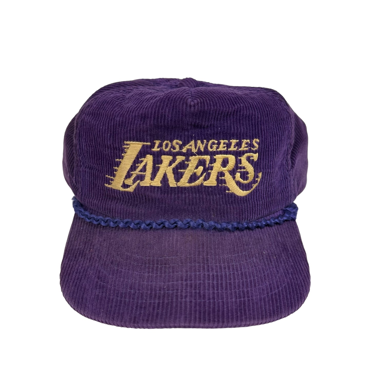 Vintage Los Angeles Lakers Hat Corduroy Script