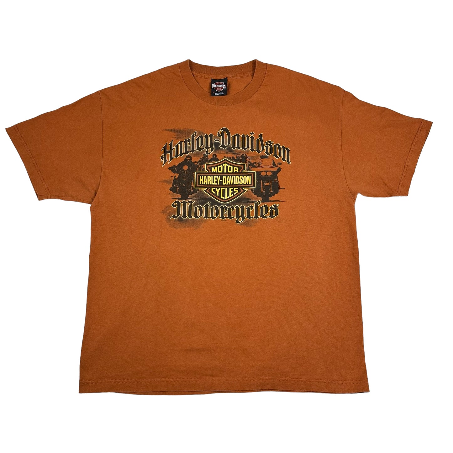 Harley Davidson Motorcycles Orange Chicago Tee