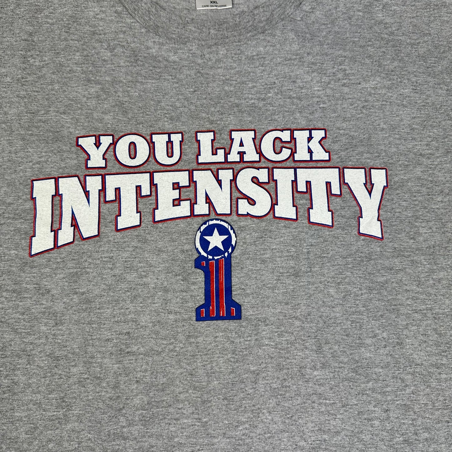 Vintage Kurt Angle You Lack Intensity Gray Wrestling Tee