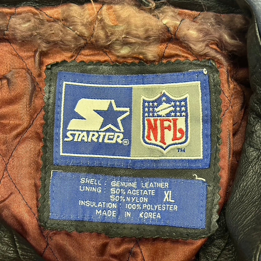 Vintage Chicago Bears Jacket Starter Leather