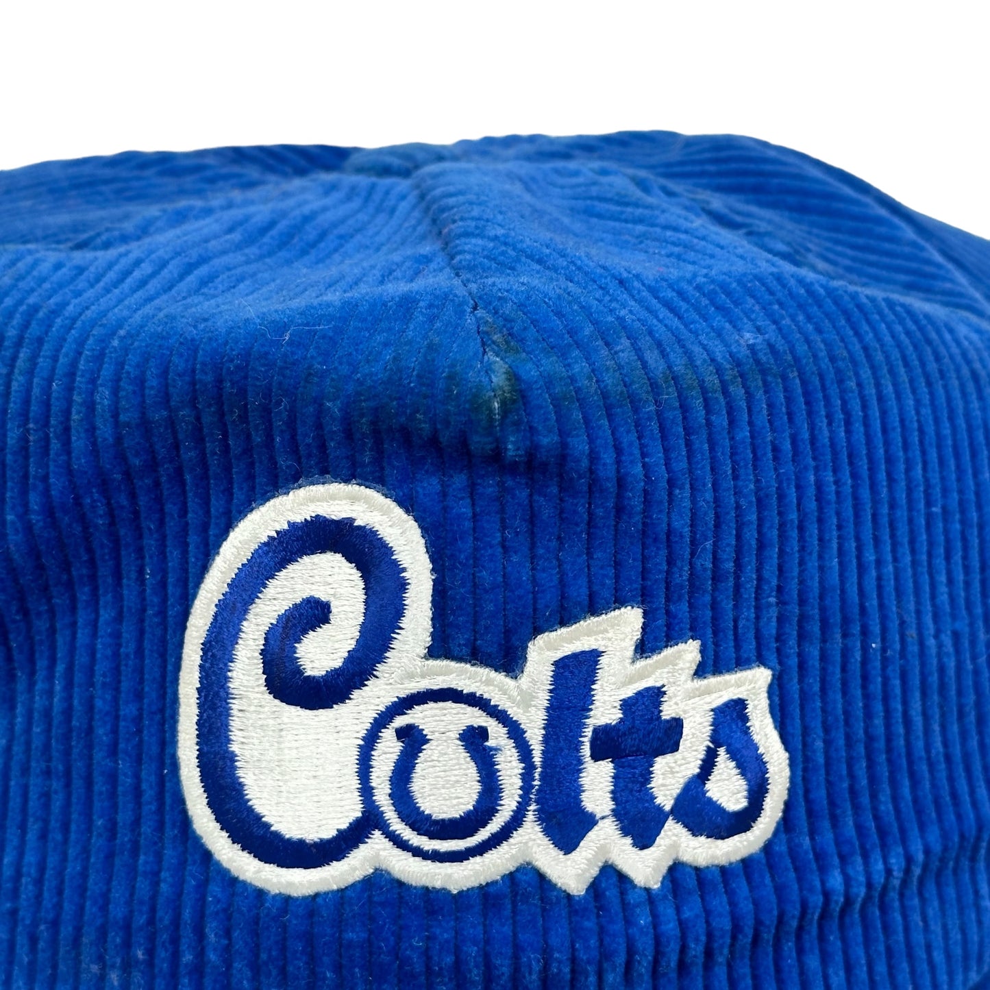 Vintage Indianapolis Colts Hat AJD Corduroy Snapback