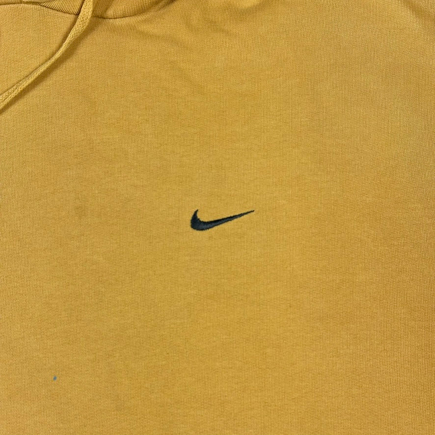 Vintage Nike Hoodie Y2K Mini Swoosh Yellow