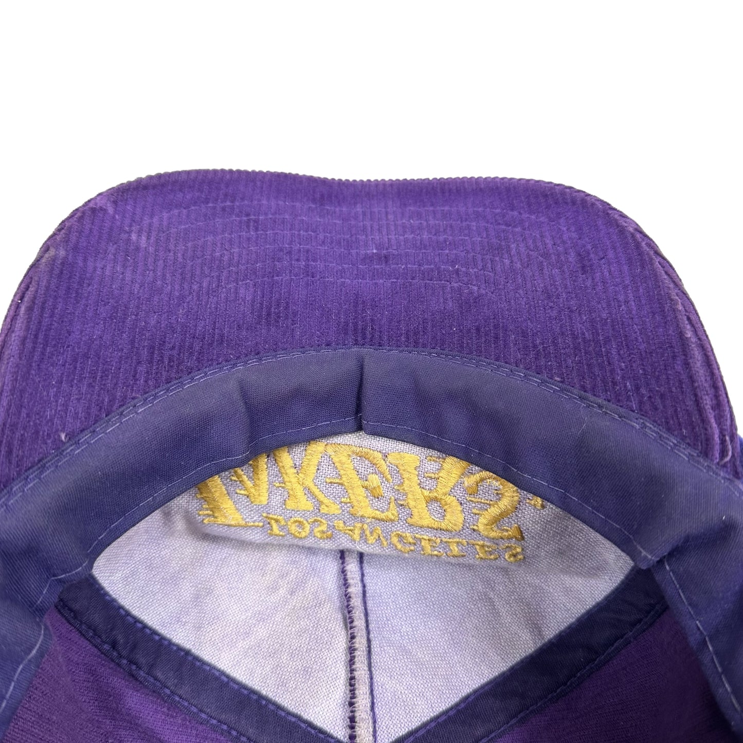 Vintage Los Angeles Lakers Hat Corduroy Script