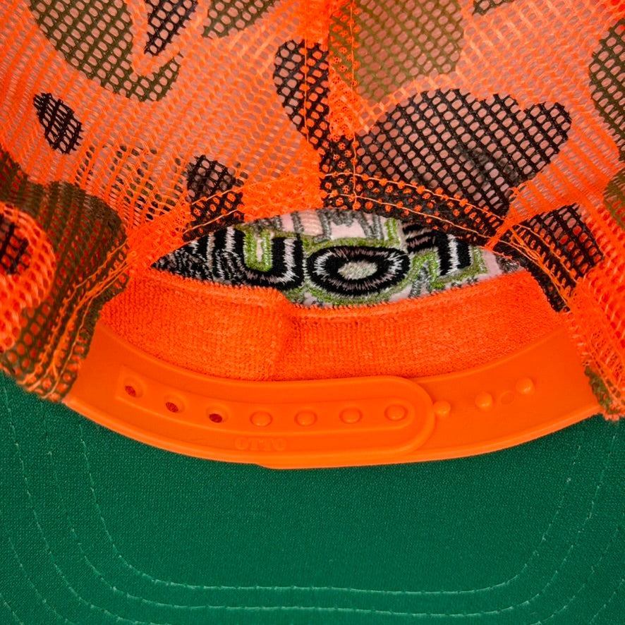 Four Loko Trucker Hat Orange Camo