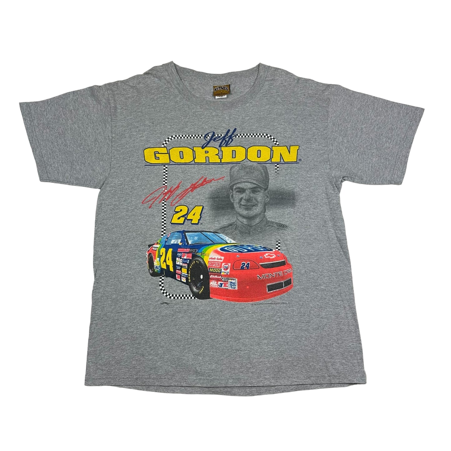 Vintage Jeff Gordon NASCAR Gray Nutmeg Tee