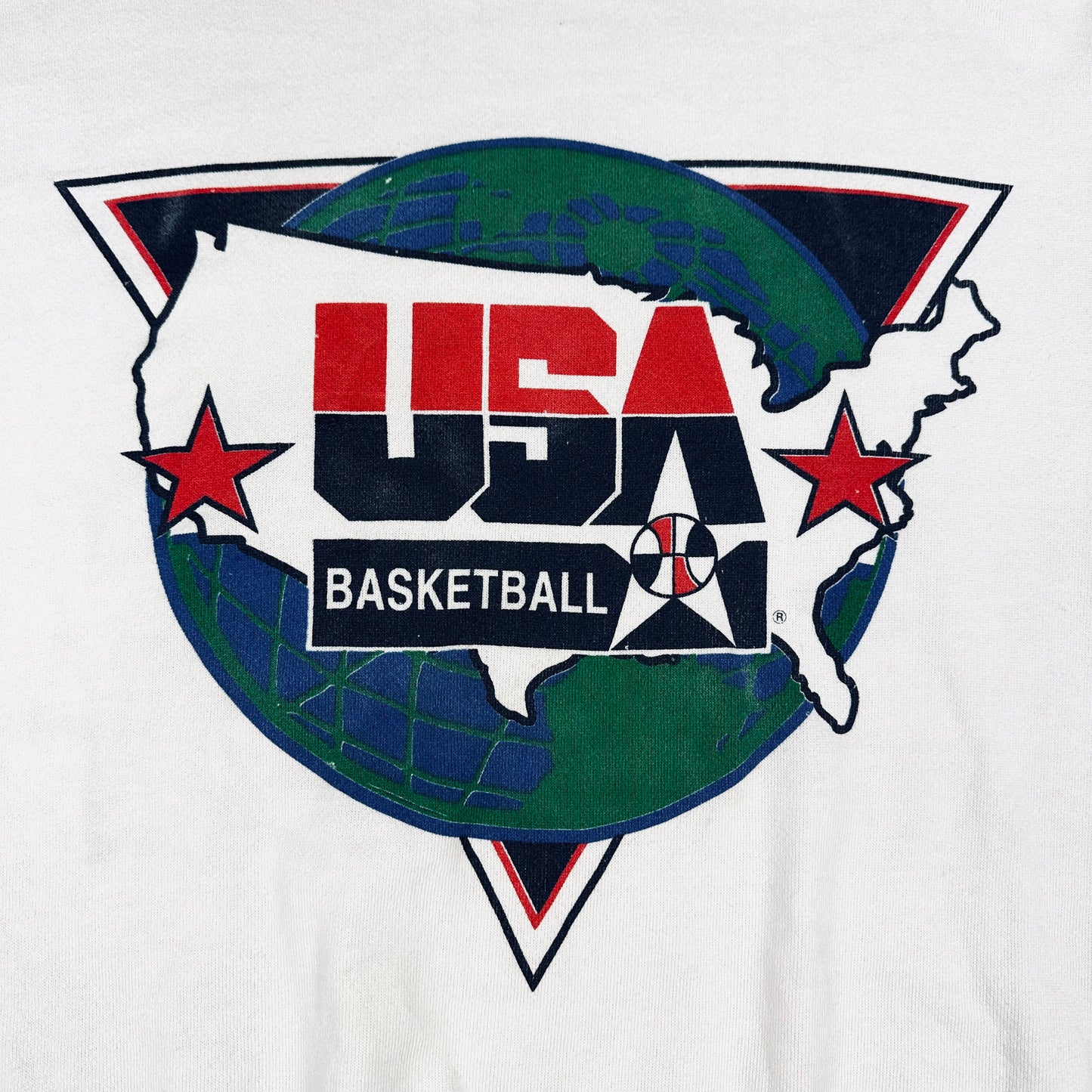 Vintage 1992 Team USA Dream Team Basketball White Sweatshirt