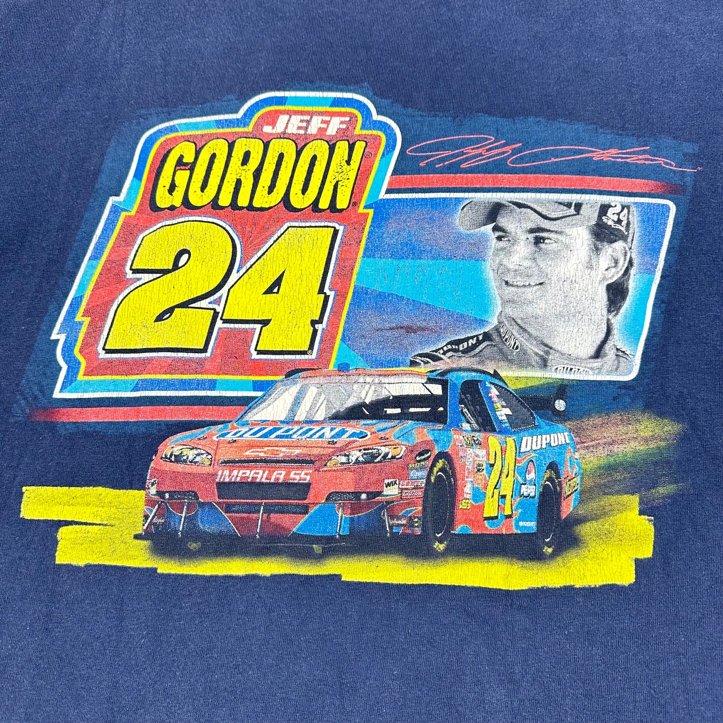 Vintage Jeff Gordon Winners Circle Nascar Blue Racing Tee