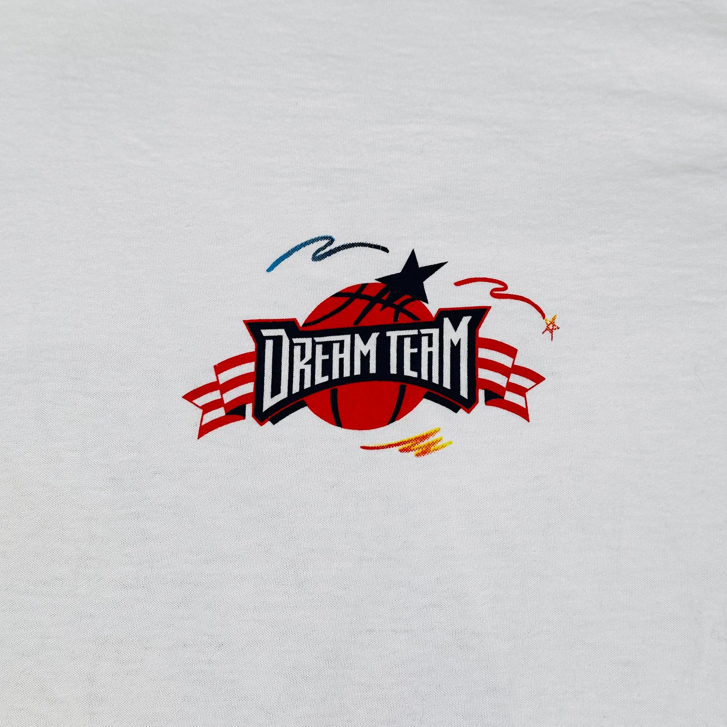 Vintage 1992 Team USA Dream Team Basketball White Tee