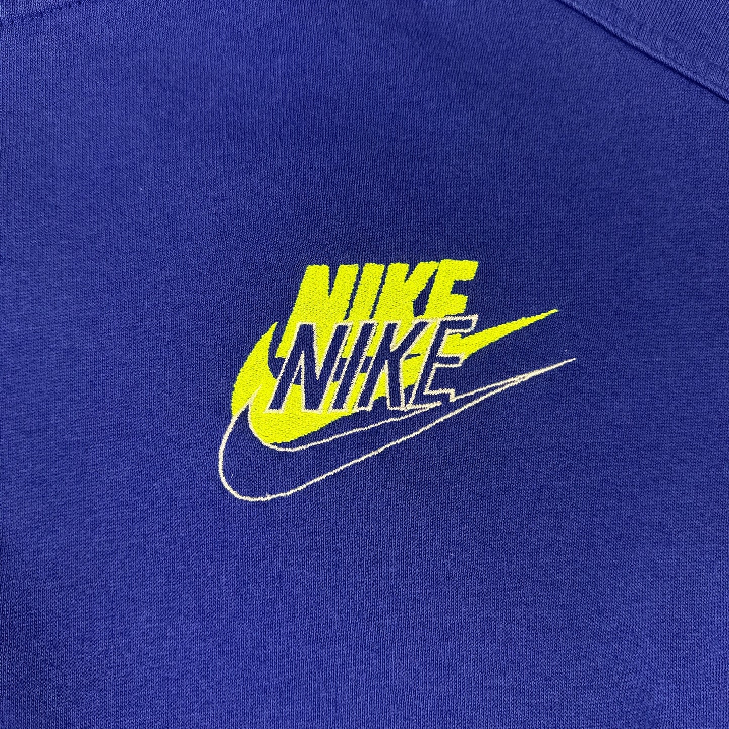 Vintage Nike Sweatshirt Blue Full Zip Double Logo