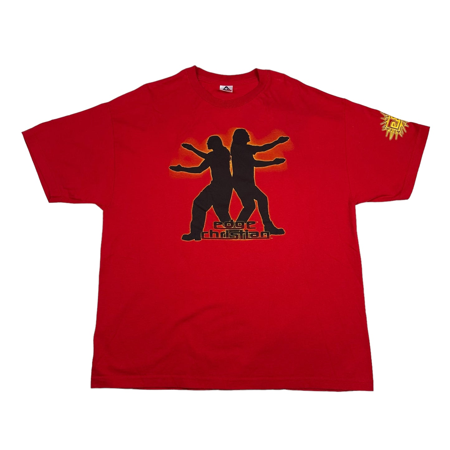 Vintage Edge & Christian Positively Awesome Red Wrestling Tee