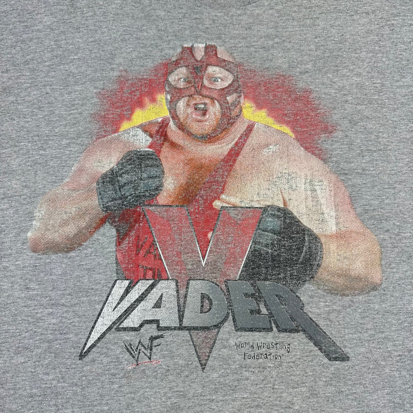 Vintage Vader World Wrestling Federation WF Gray Tee