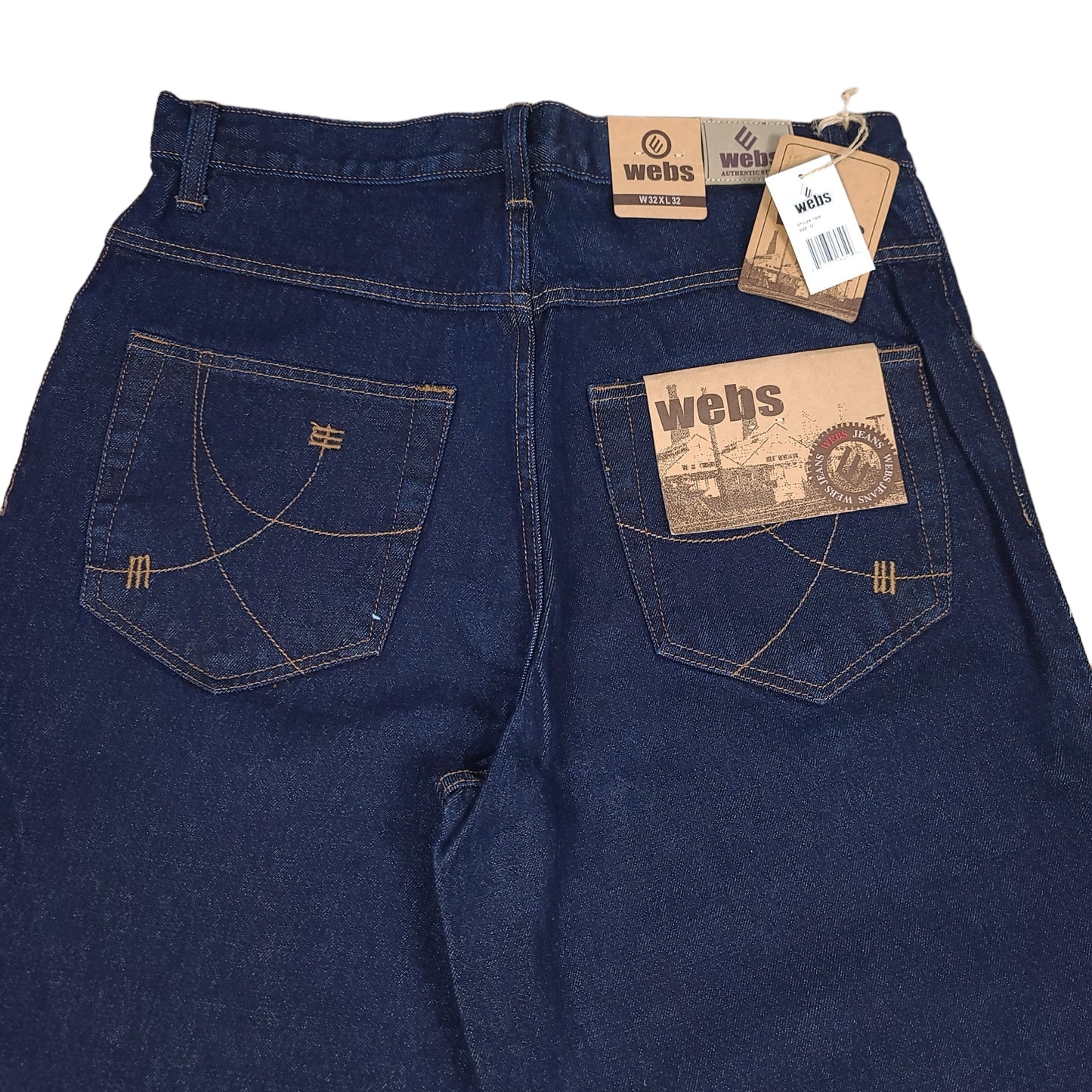 Vintage Y2K Webs Blue Denim Pants