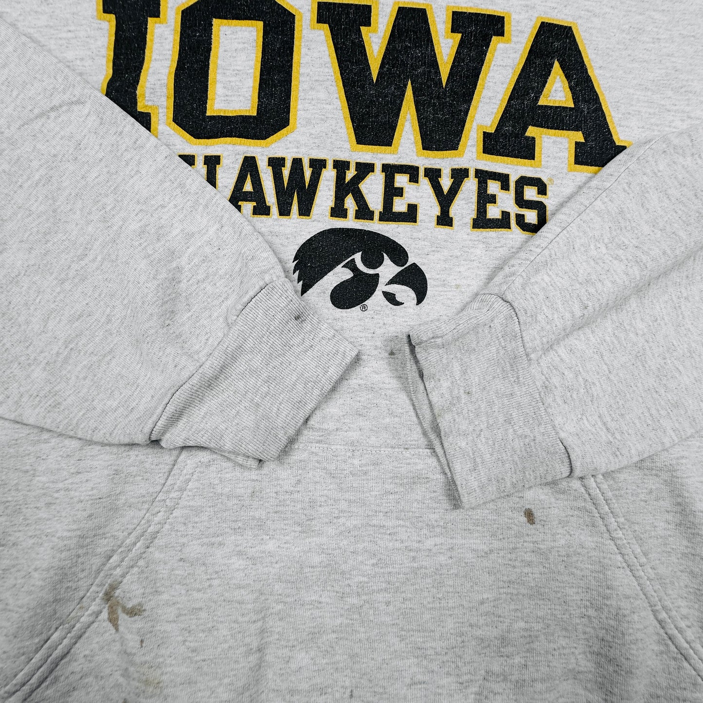 University of Iowa Hawkeyes Gray Jerzees Hoodie