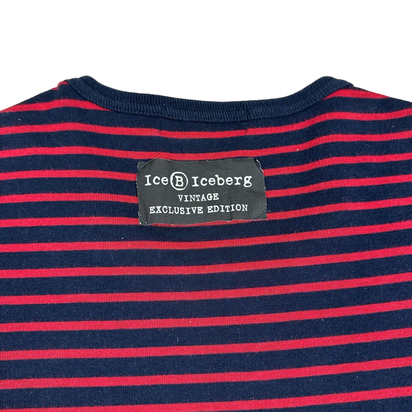 Vintage Linus Peanuts Iceberg History Striped Long Sleeve Tee