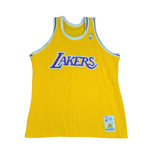 Vintage 80's Los Angeles Lakers Sand Knit Basketball Jersey