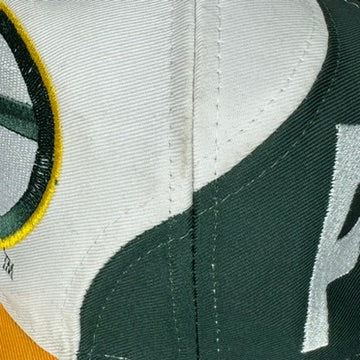 Vintage Green Bay Packers Hat Logo 7 Two Tone Snapback