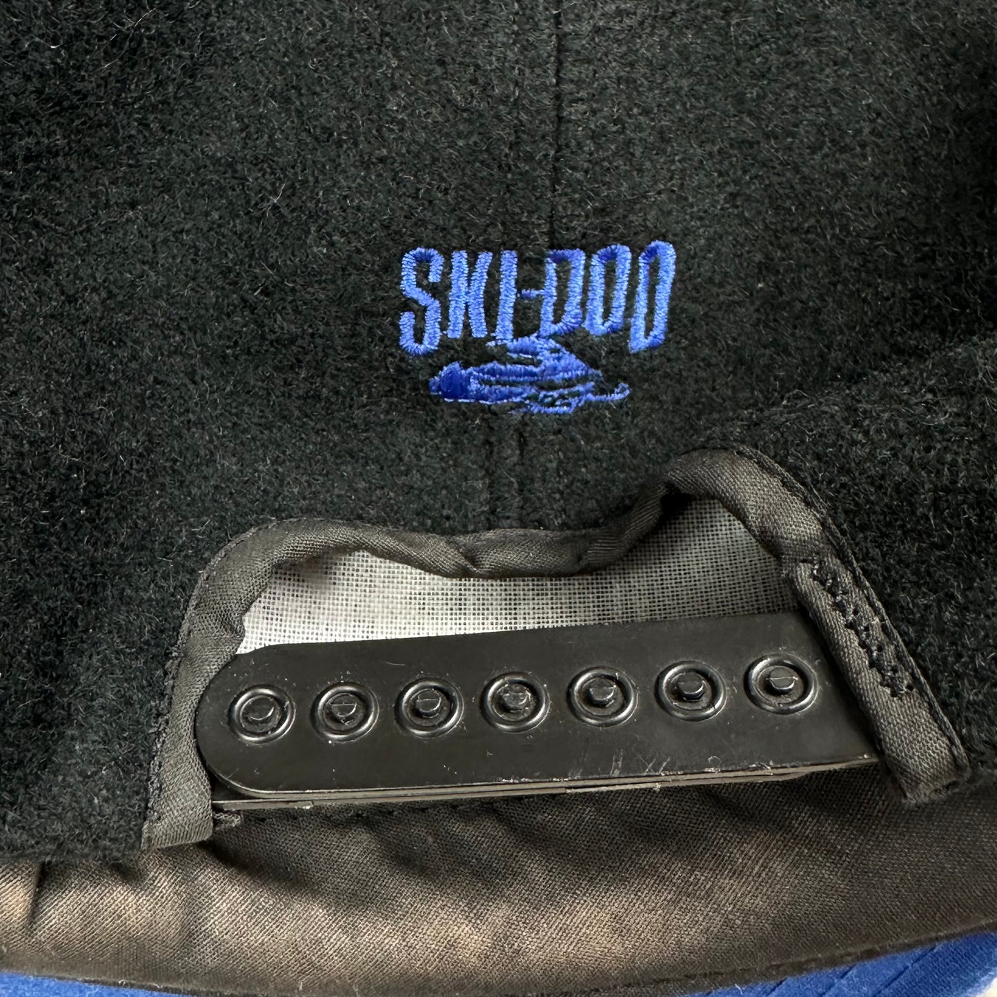 Vintage Ski-Doo Black Wool Blend Snap Back Hat