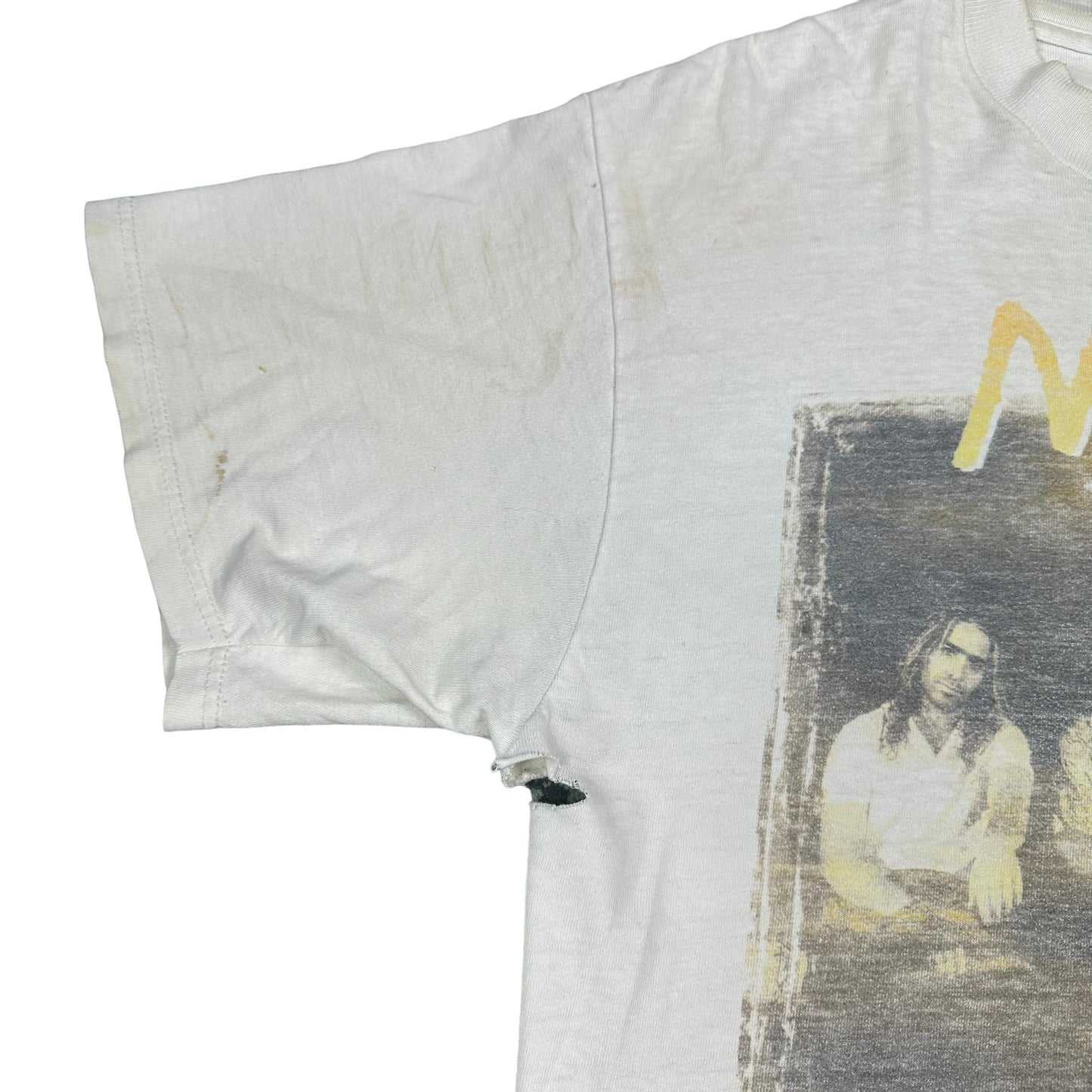 Vintage Maná White Tee (Distressed)