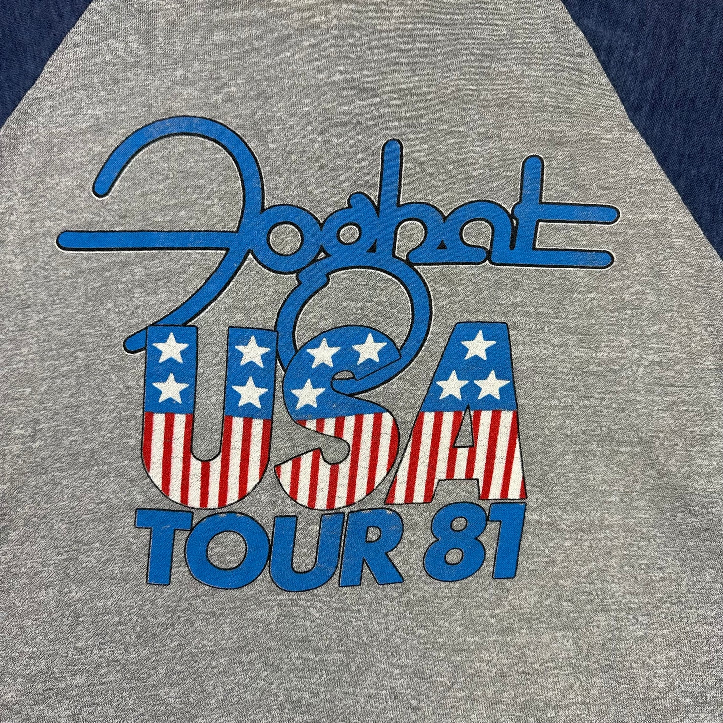 Vintage Foghat 1981 Touring America Raglan Tee